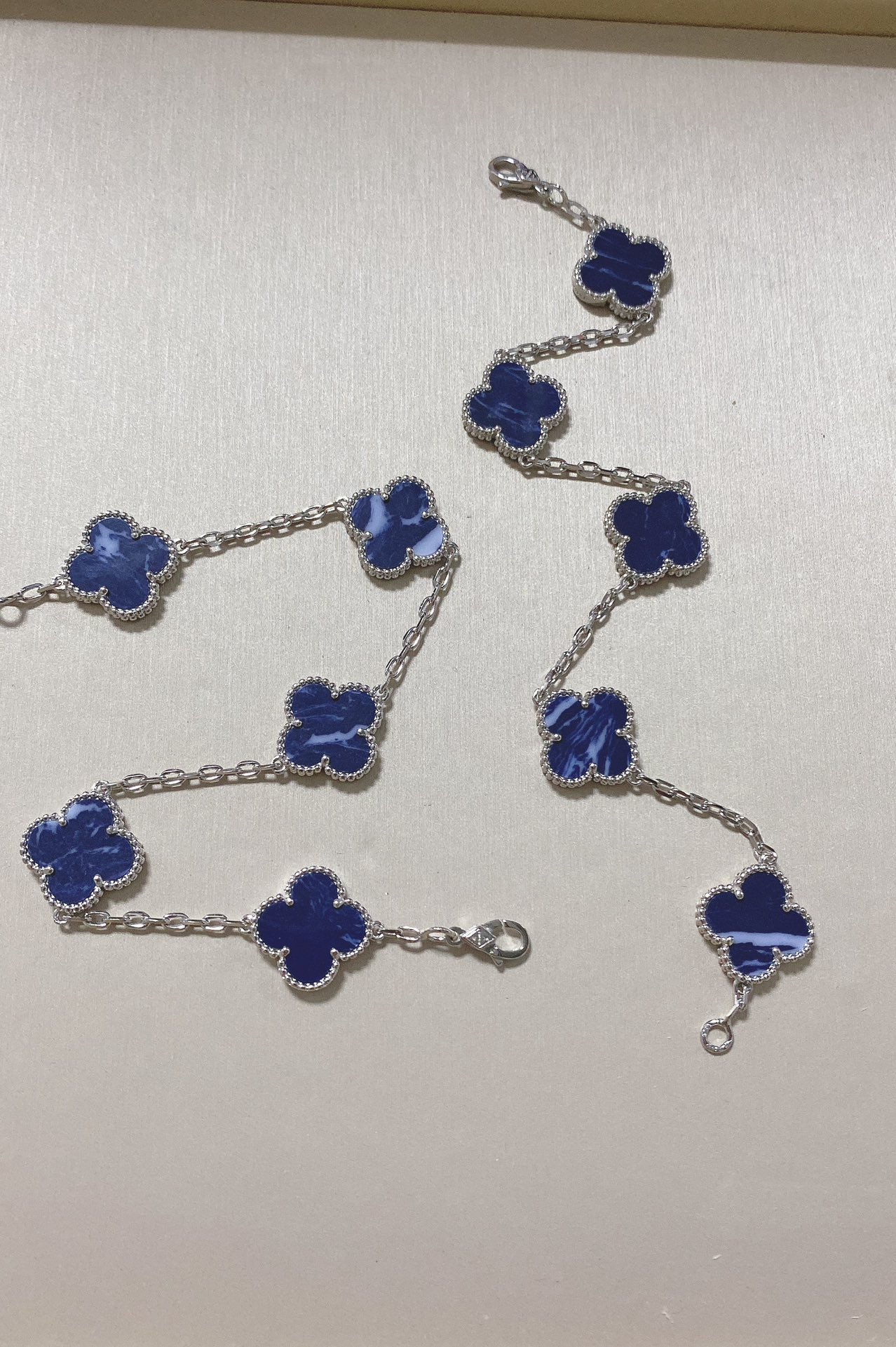 VCA Pietersite Vintage Alhambra Bracelet, 5 Motifs - Original Replica Club