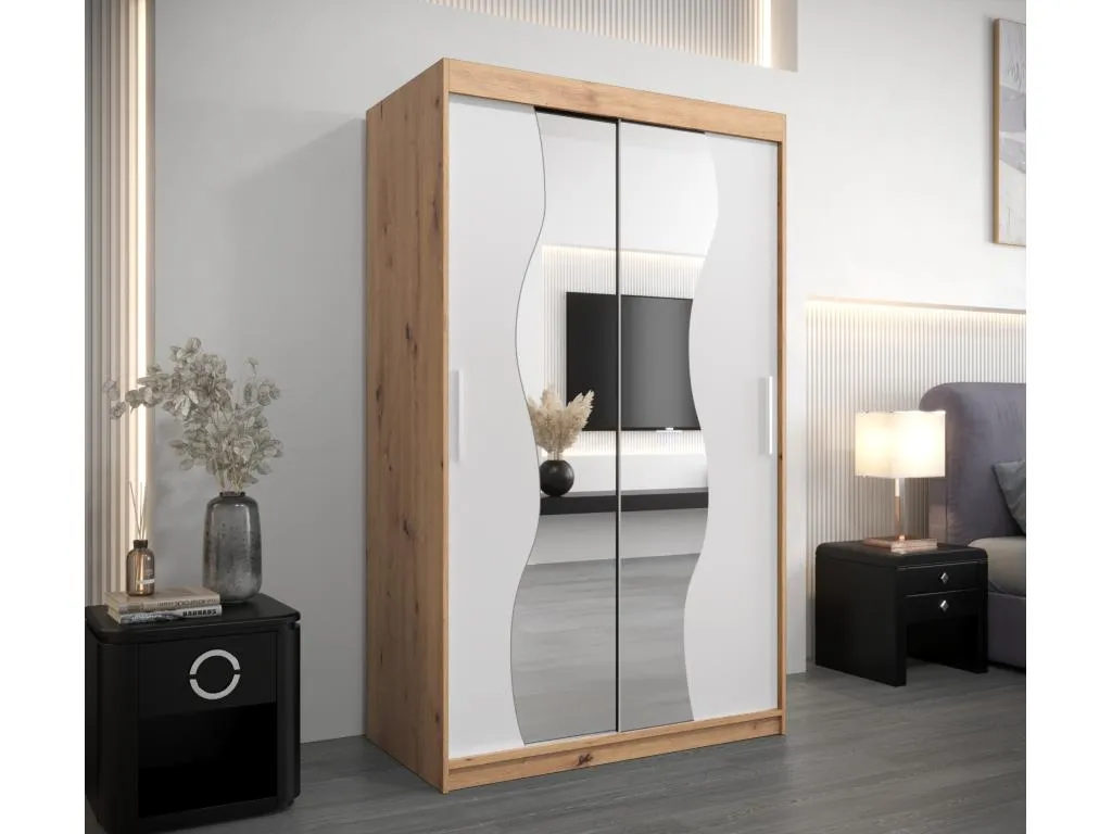 ARMARIO Sancaldeco DE PUERTAS CORREDERAS 200/120/62 2 puertas (artisan/blanco) NXQW03222