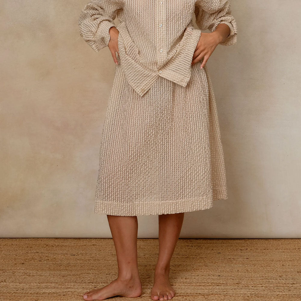 Colbo - Jupe Elastique - Champagne Gingham