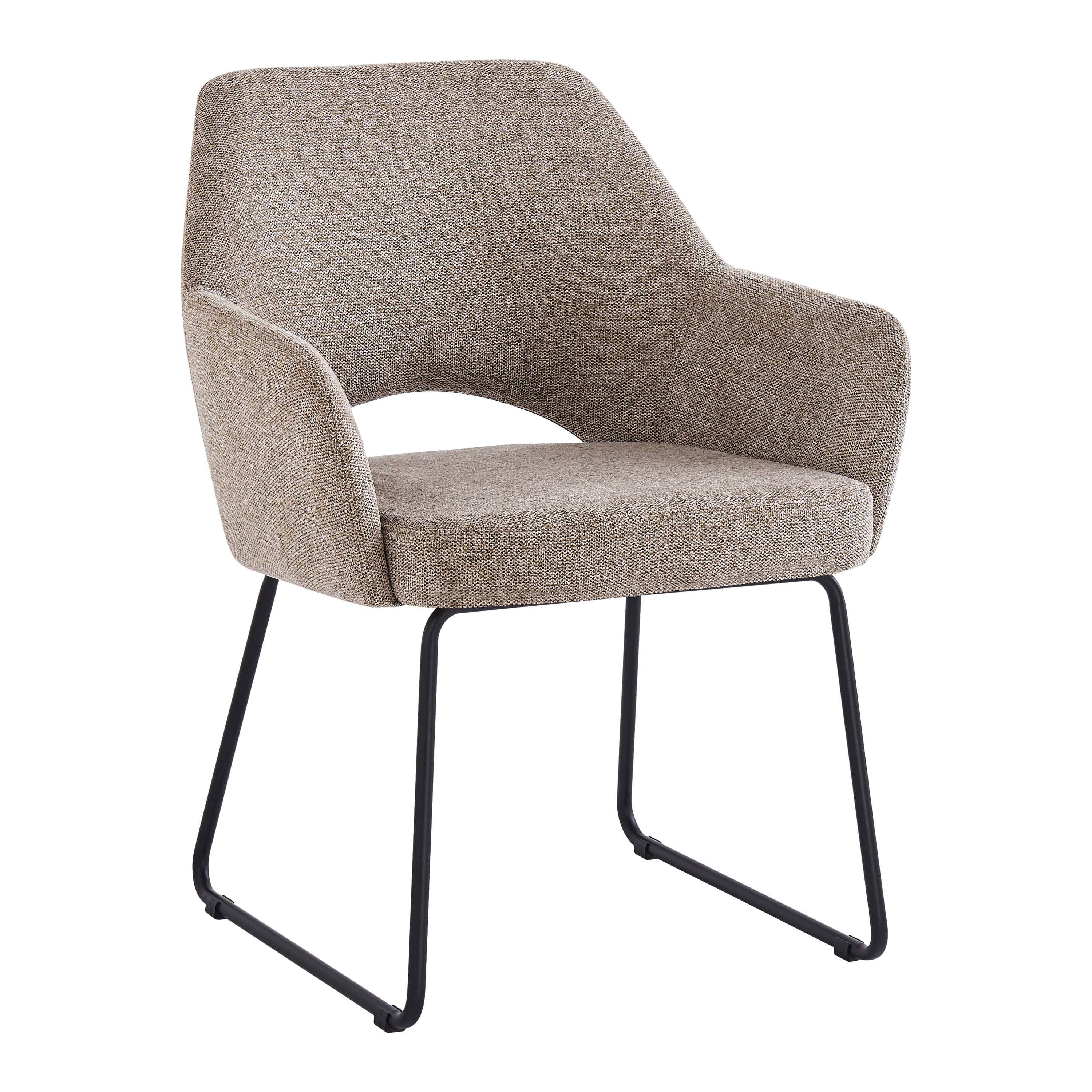 Blokker Gap Eetkamerstoel - Taupe / Zwart