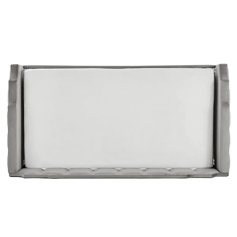 iNSPIRE Q Modern Chareau Glam Grey Velvet Daybed