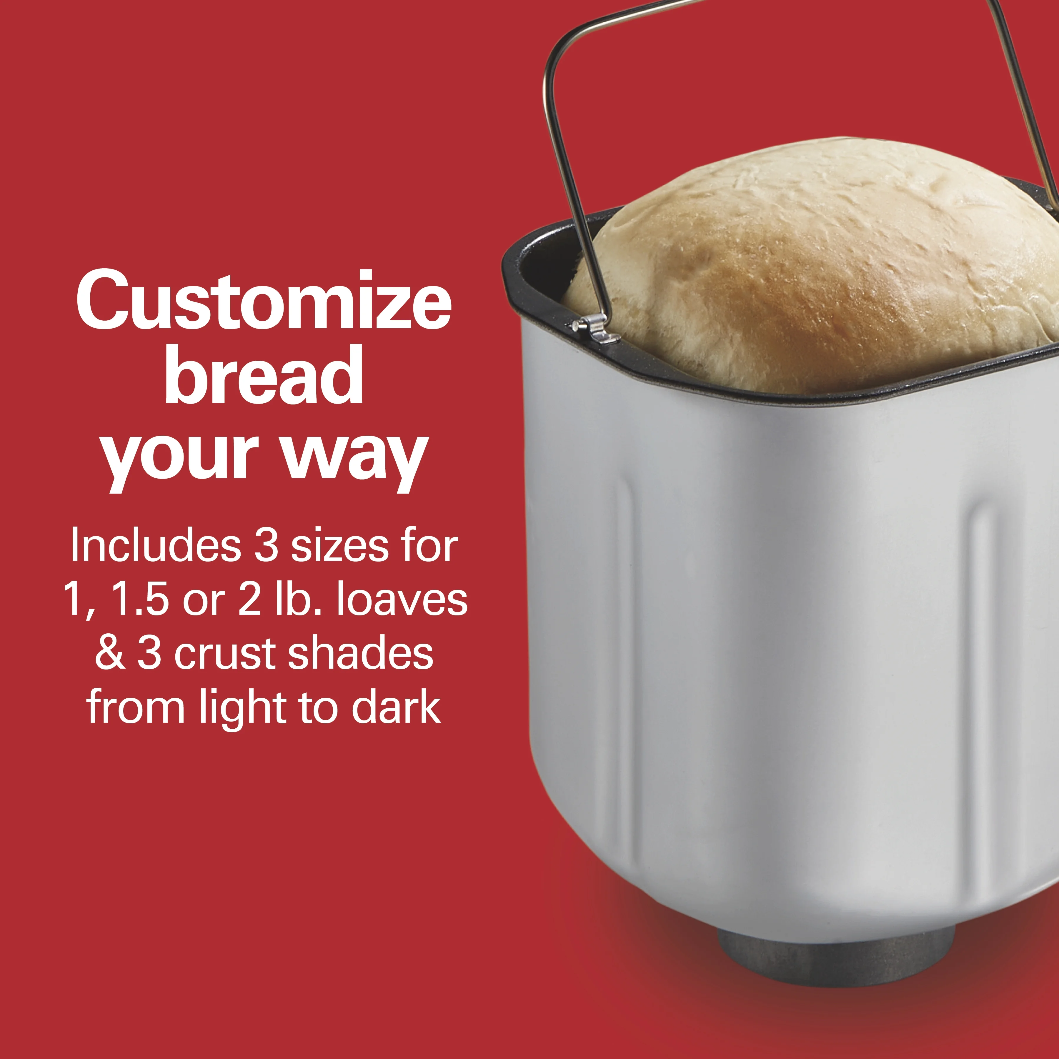 Hamilton Beach 2 lb Bread Maker Machine, Artisan Dough Bread Maker with 14 Settings, Black & Stainless Steel - Image 12