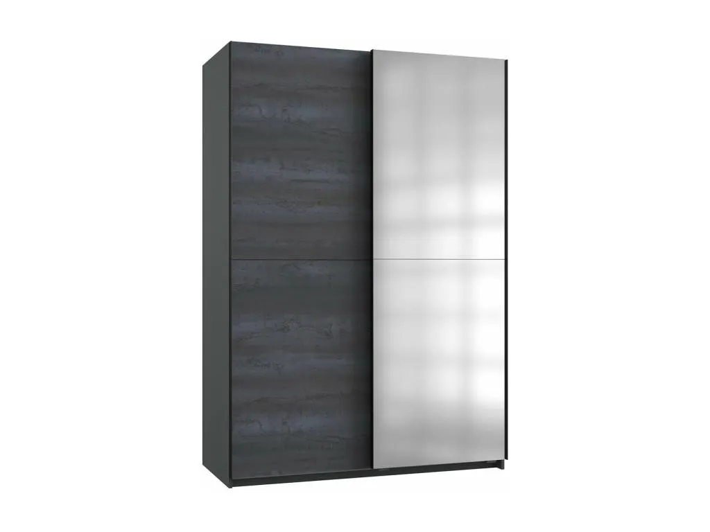 Armario de 2 puertas correderas (1 espejo), 135 cm. dry3264007
