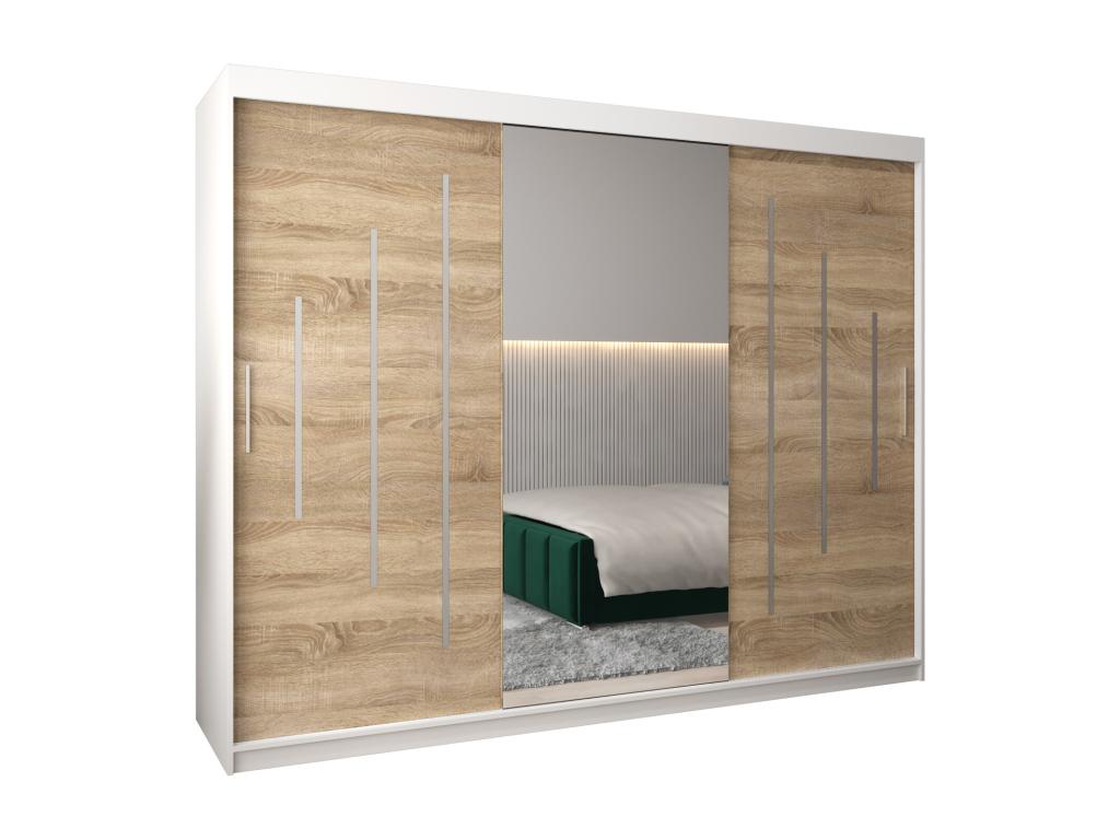 ARMARIO 1 DE PUERTAS CORREDERAS 200/250/62 3 puertas blanco/Nestliq