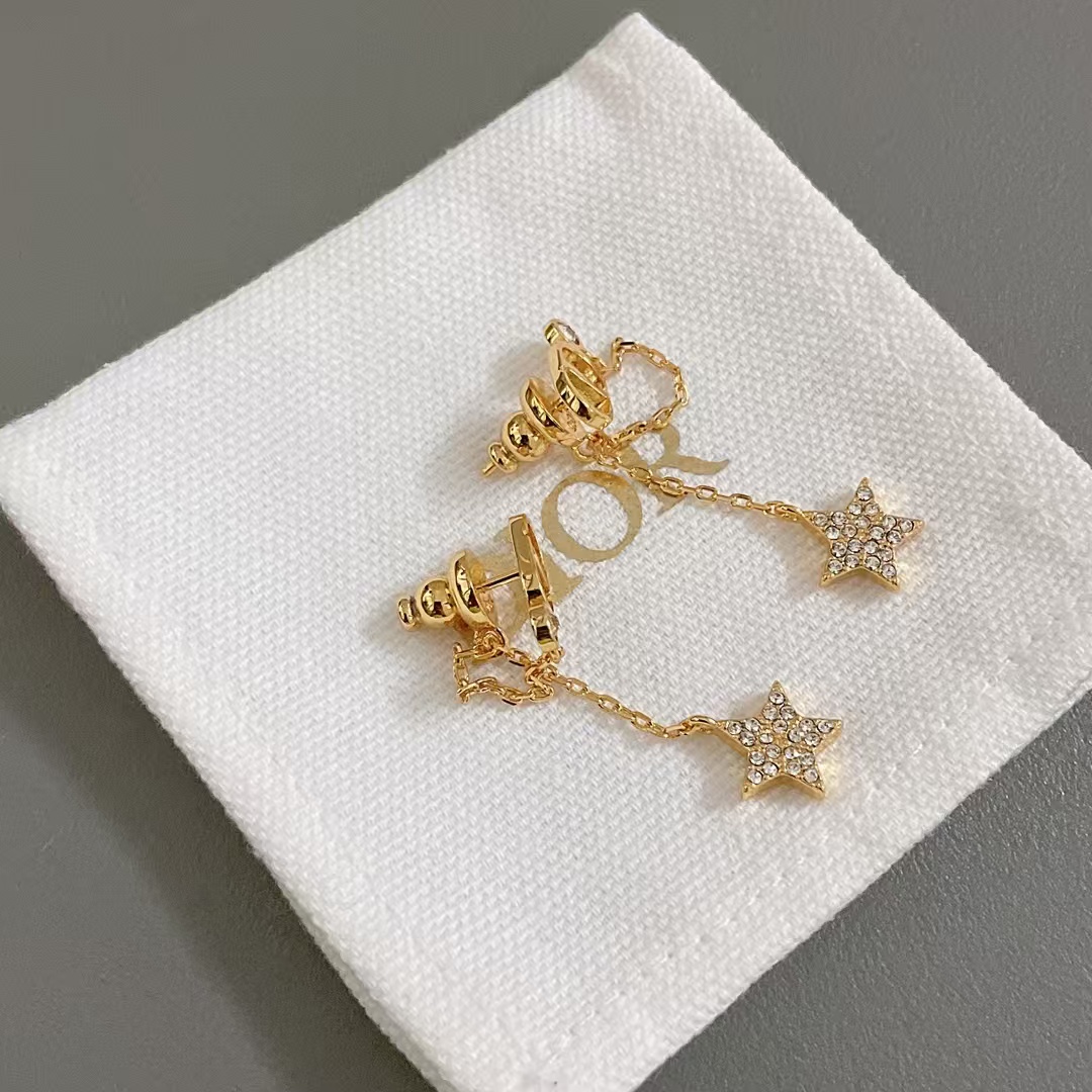 Dior Star Drop Earrings - Original Replica Club