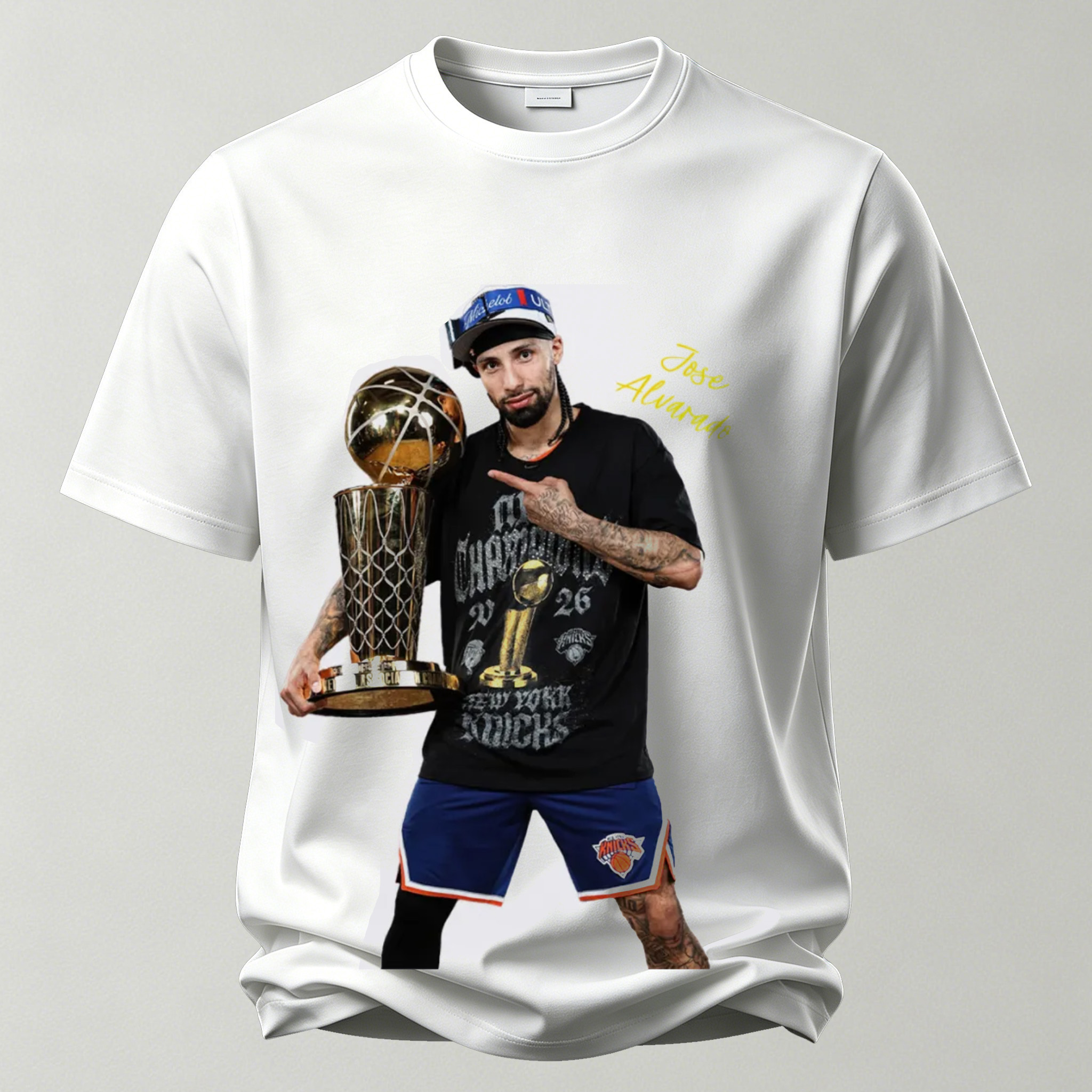 Jose Alvarado New York Knicks Printed Unisex Oversized T-shirt