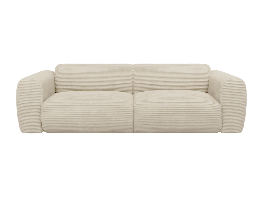 Sofá de 4 plazas de pana beige