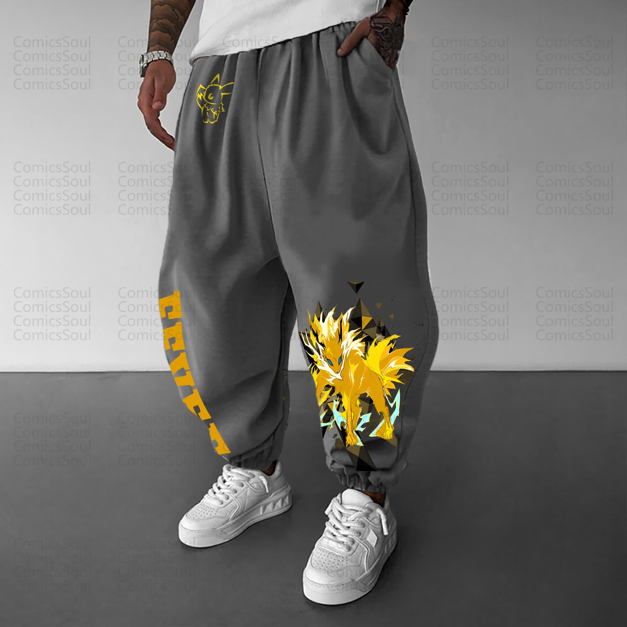Unisex Anime Inspired Vintage Pants丨Comicssoul