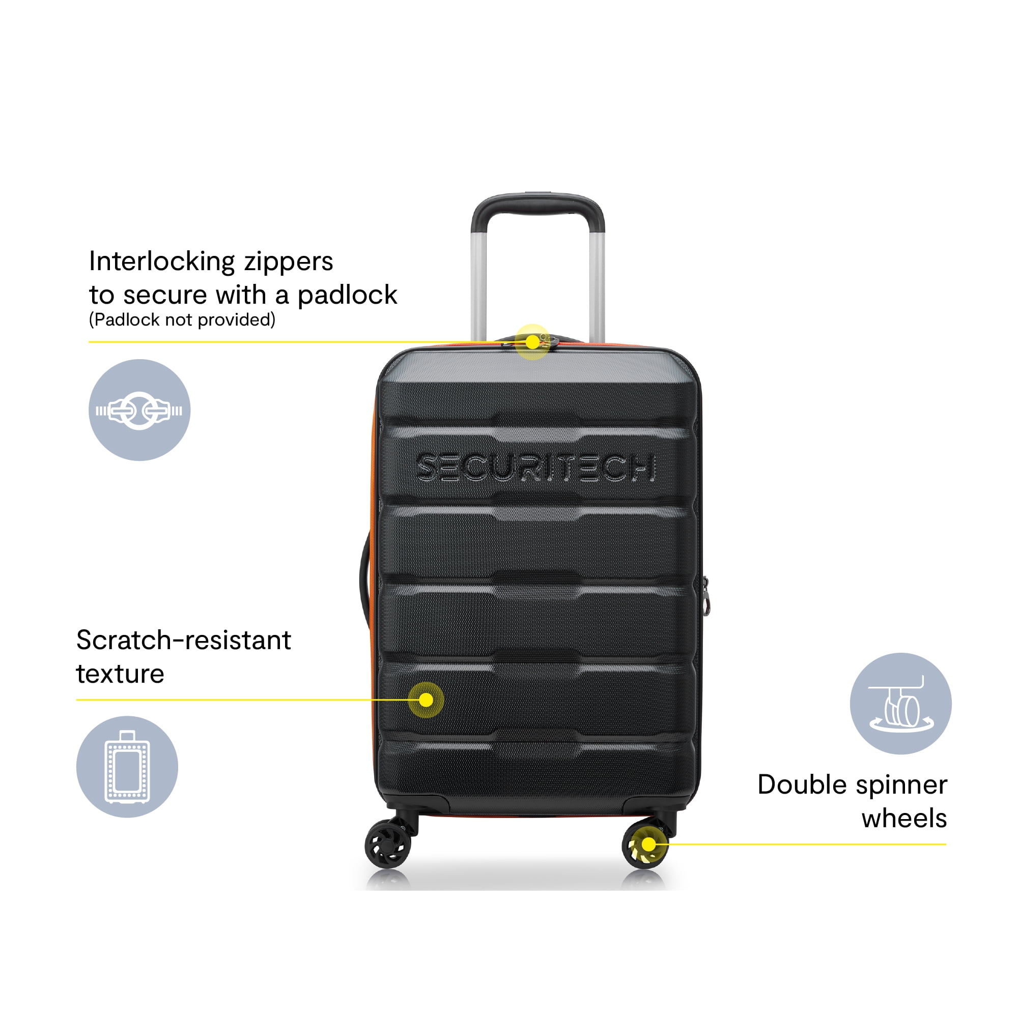 Securitech by Delsey, Citadel 31" Large Checked Hardside Spinner Luggage Green - Image 11