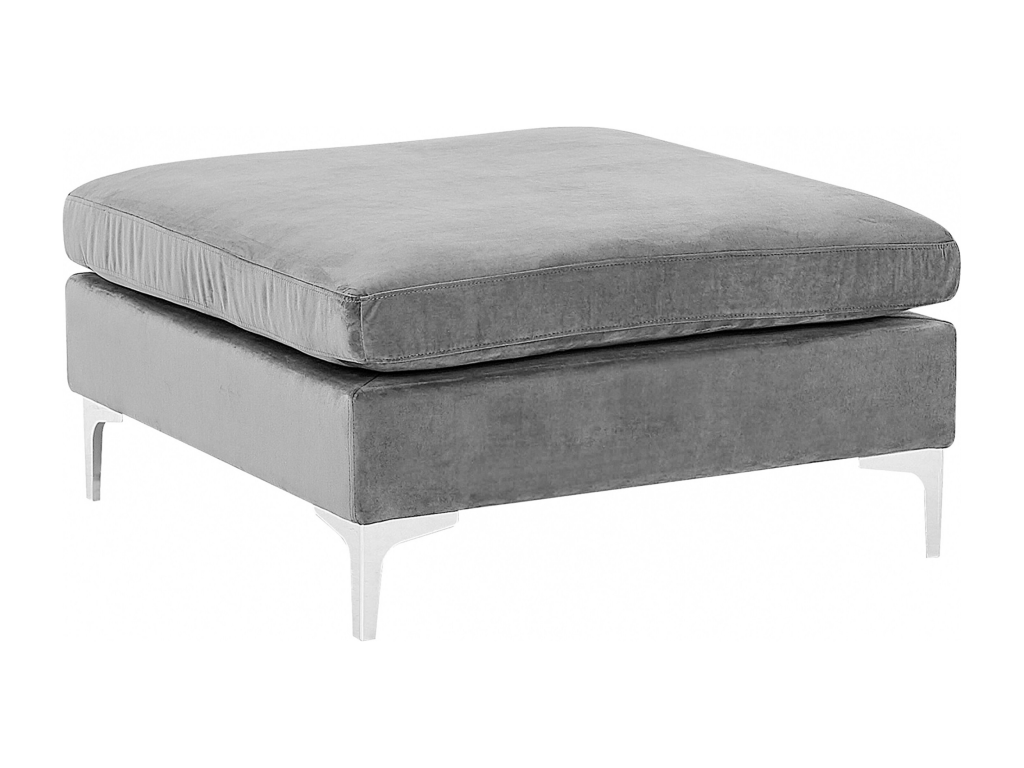 Otomana EVJA Gris Terciopelo