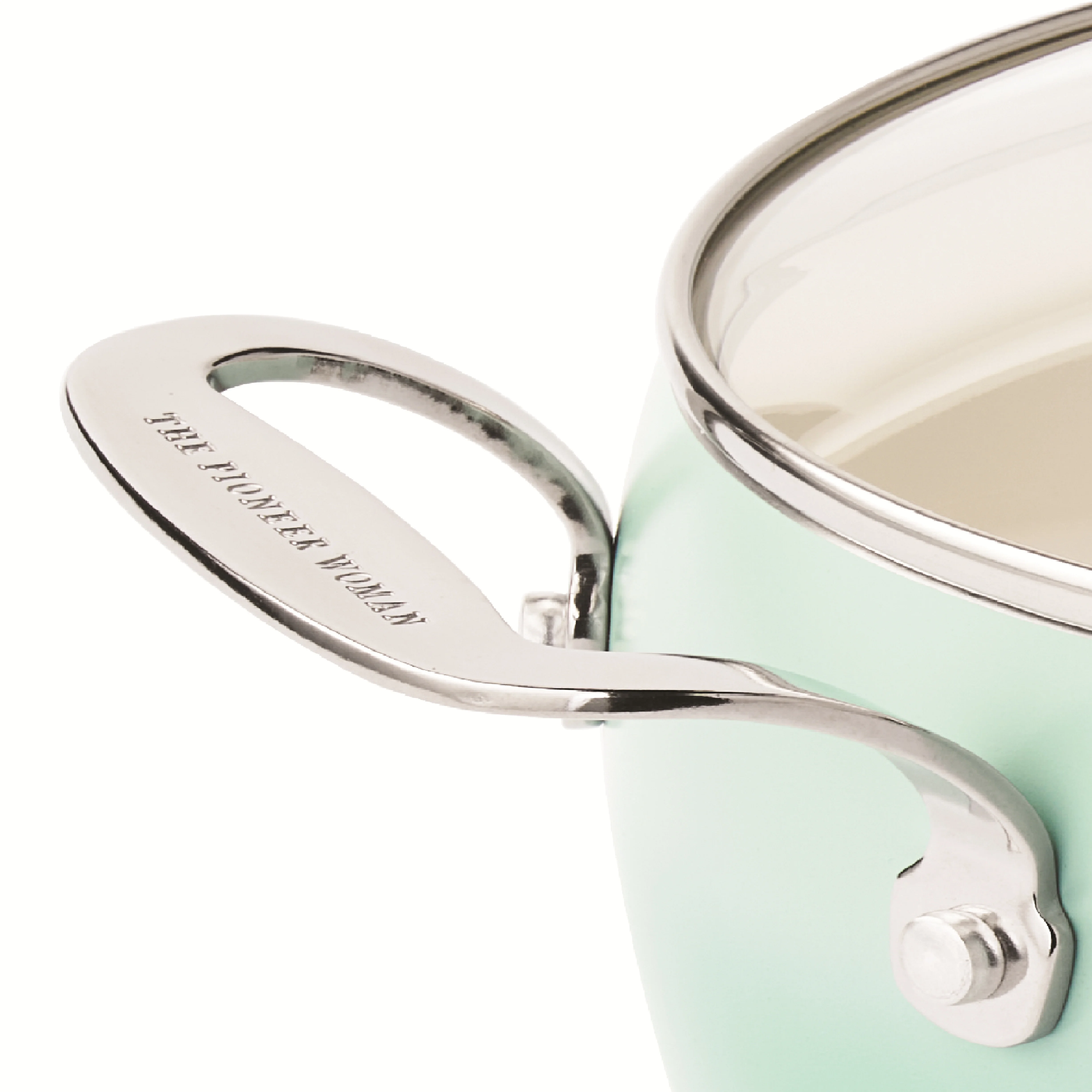 The Pioneer Woman Harlow 15-Piece Cookware Set, Ceramic Non-Stick Pots and Pans Set, Taupe - Image 36