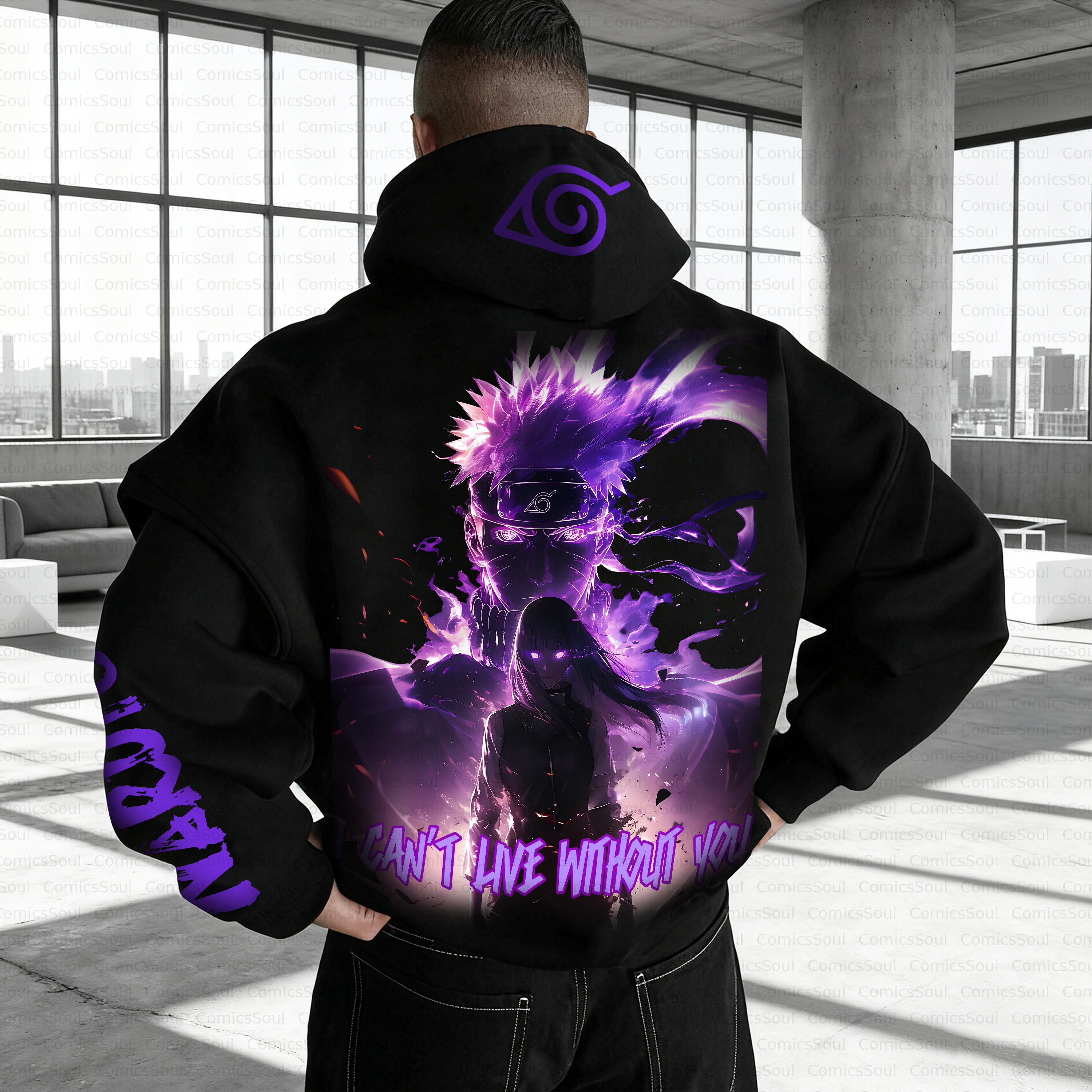 Unisex Anime Inspired Vintage Plush Hoodie