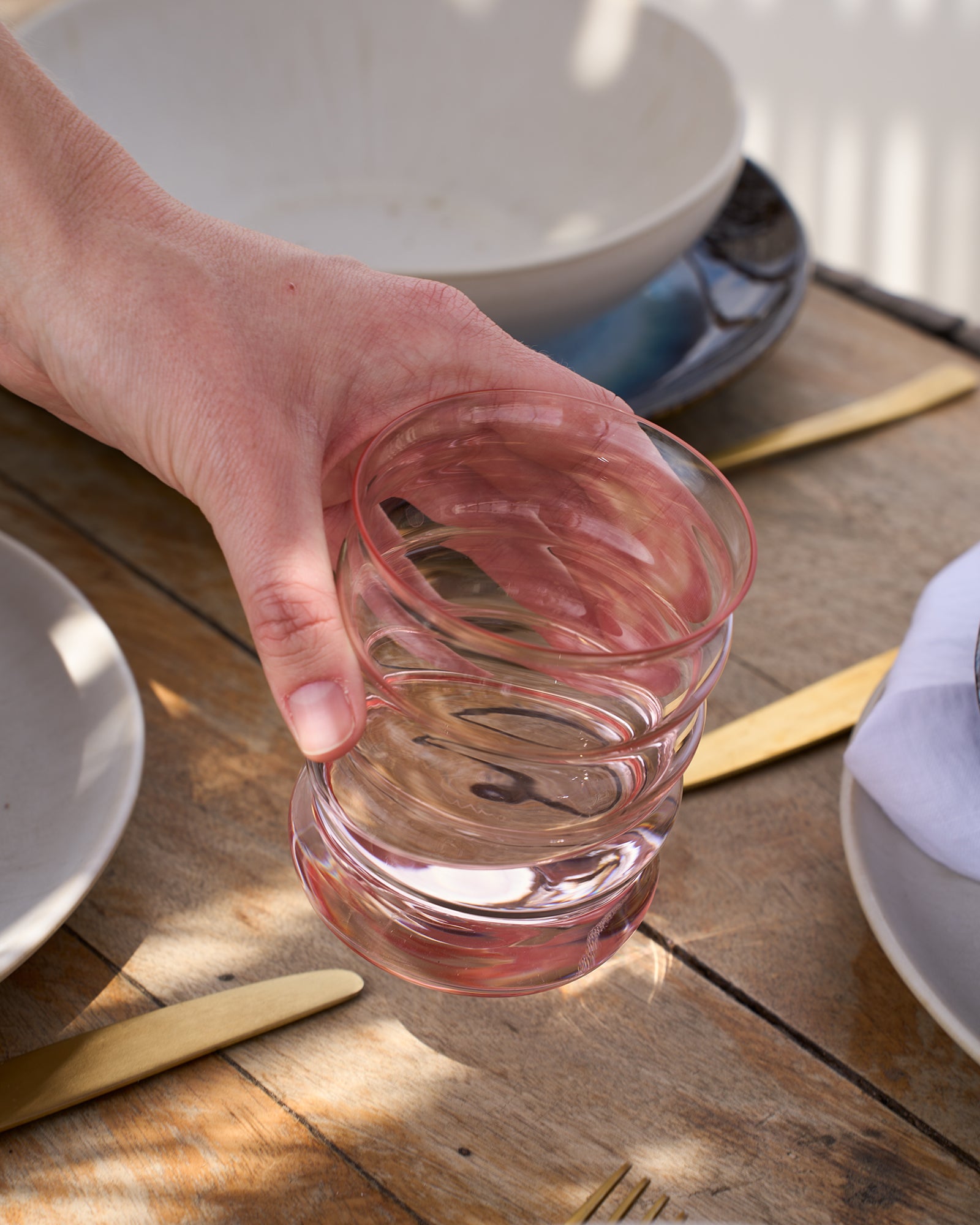Joia Glas groß bubble rosé