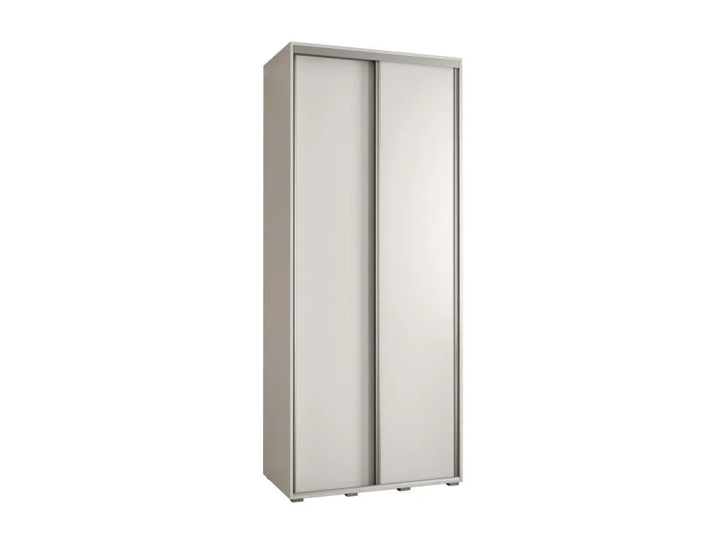 ARMARIO Hogarsens 1 DE PUERTAS CORREDERAS 235.2/120/60 2 puertas (Blanco/Blanco/Plata)