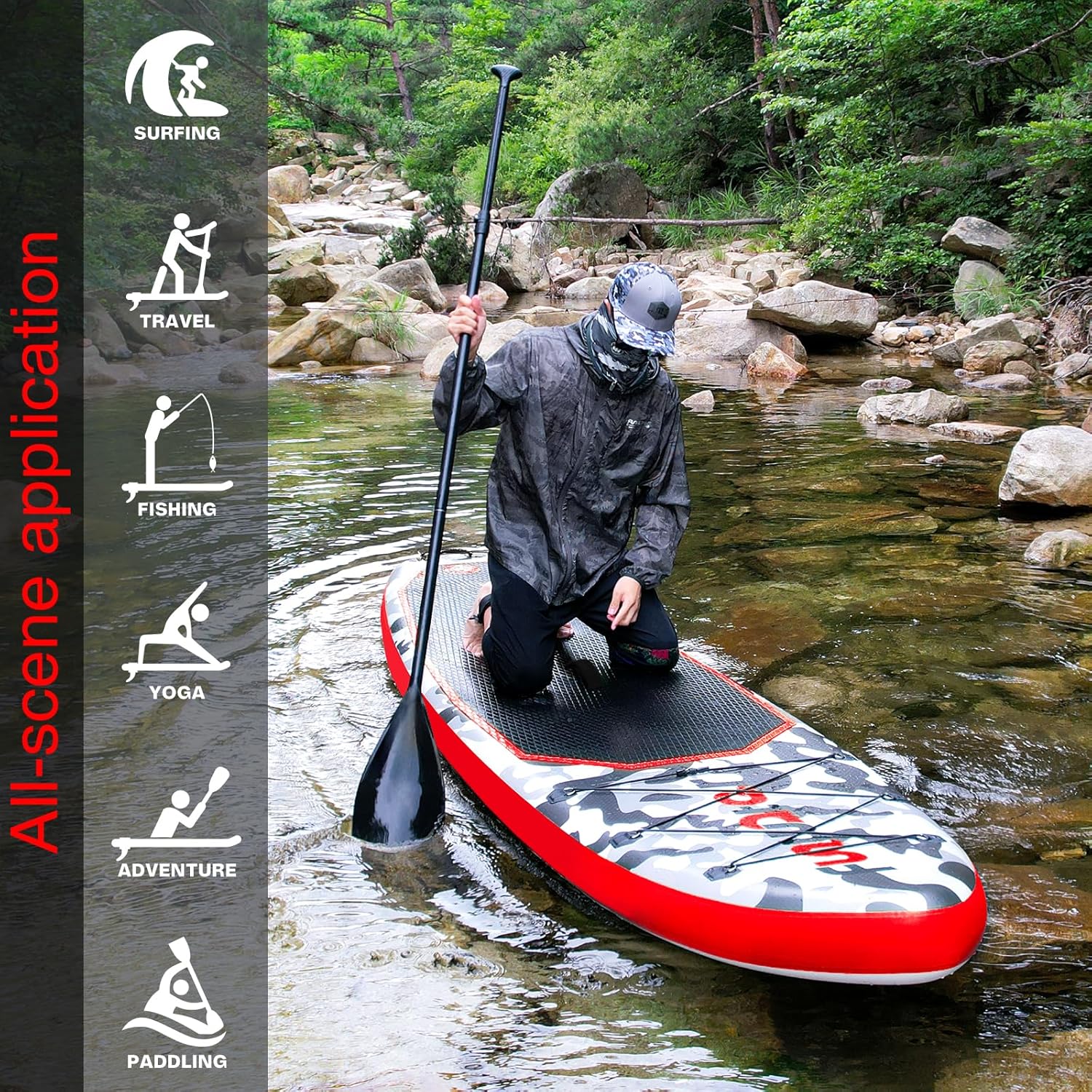 FunWater Inflatable Stand Up Paddle Board, 11 ft x 32 in x 6 in - SUP Paddle Accessories - Image 94 FunWater Inflatable Stand Up Paddle Board, 11 ft x 32 in x 6 in - SUP Paddle Accessories - Image 94