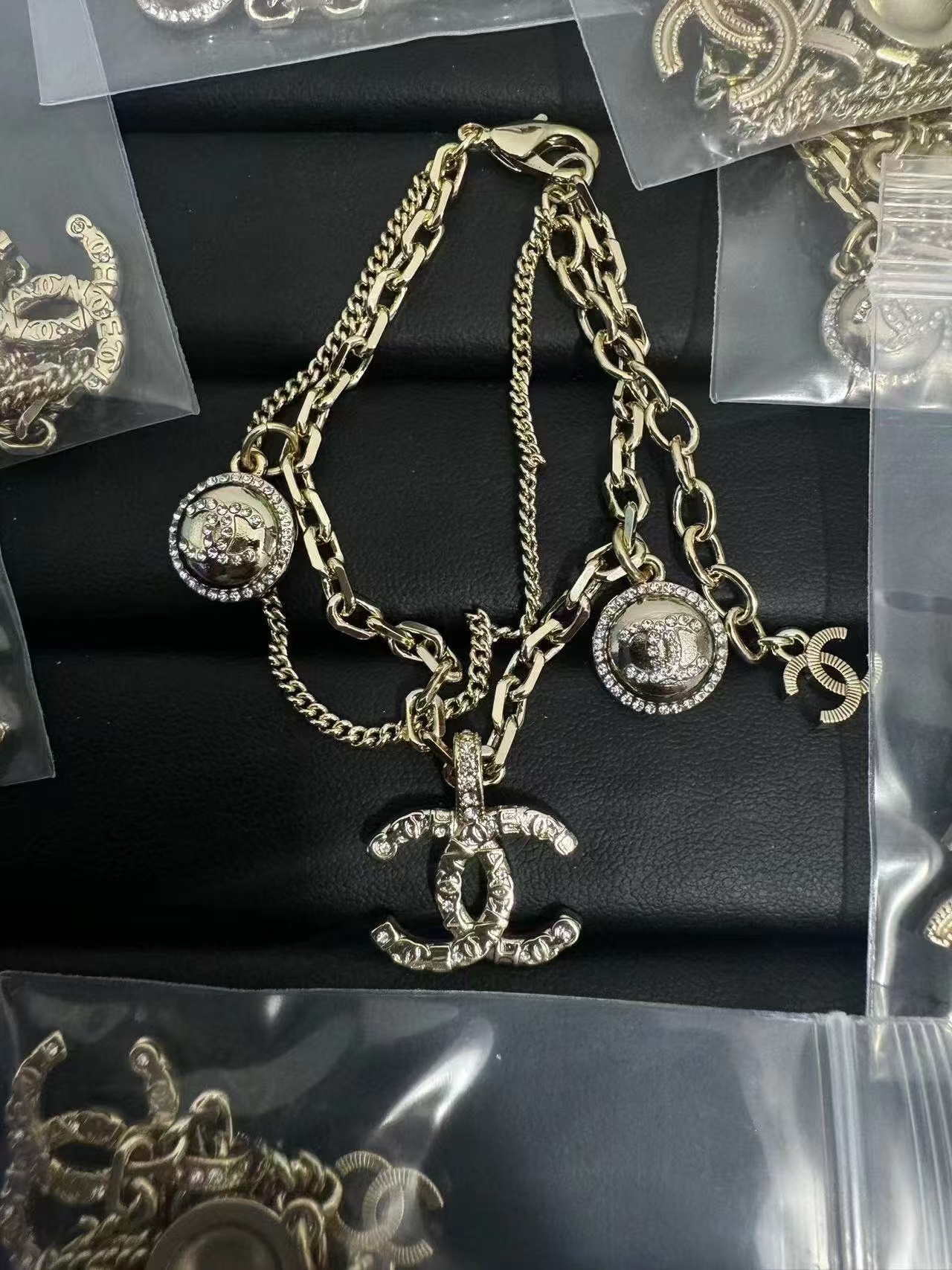 Chanel Two Layered Double C Bracelet - Original Replica Club