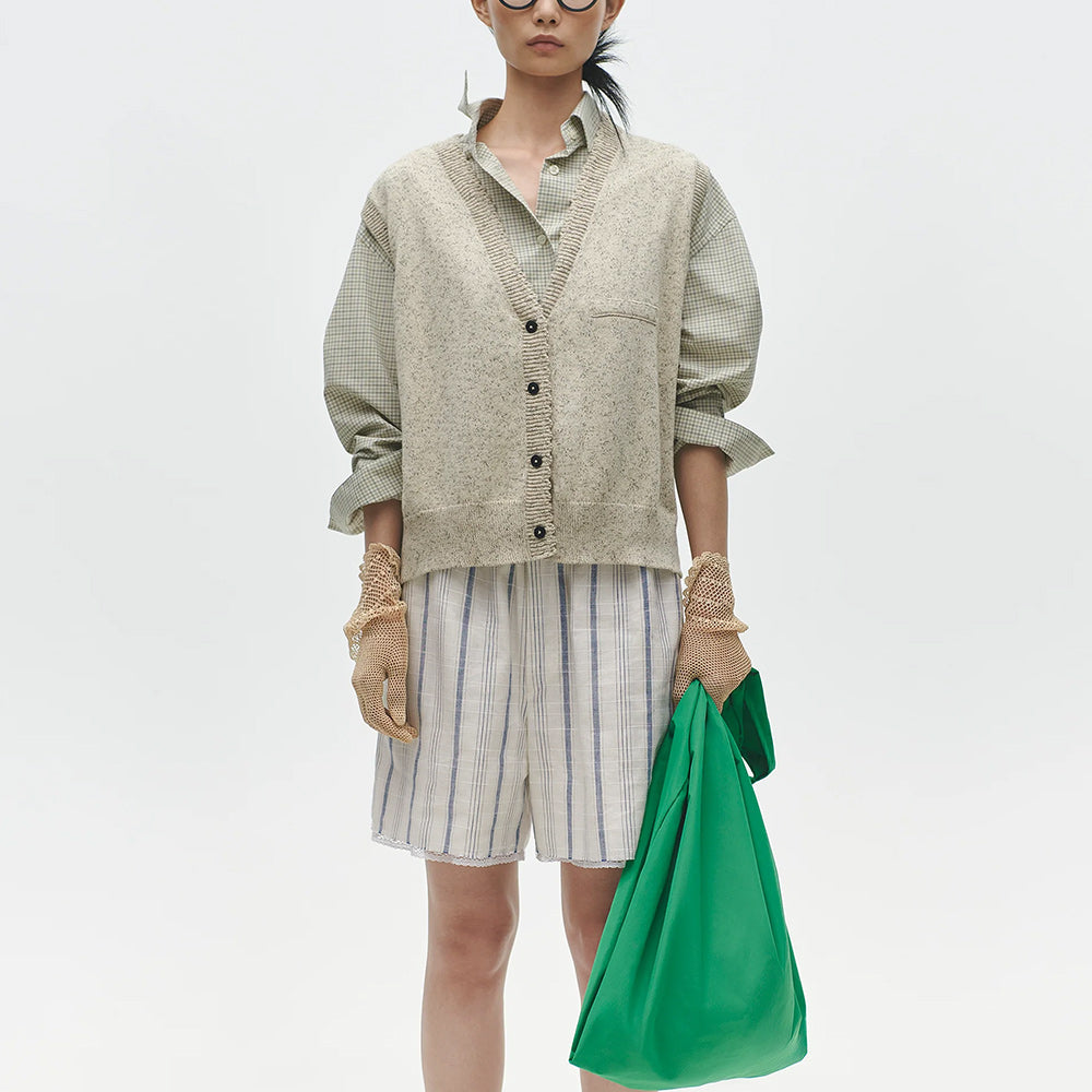 Cordera - Gilet Flecked - Beige