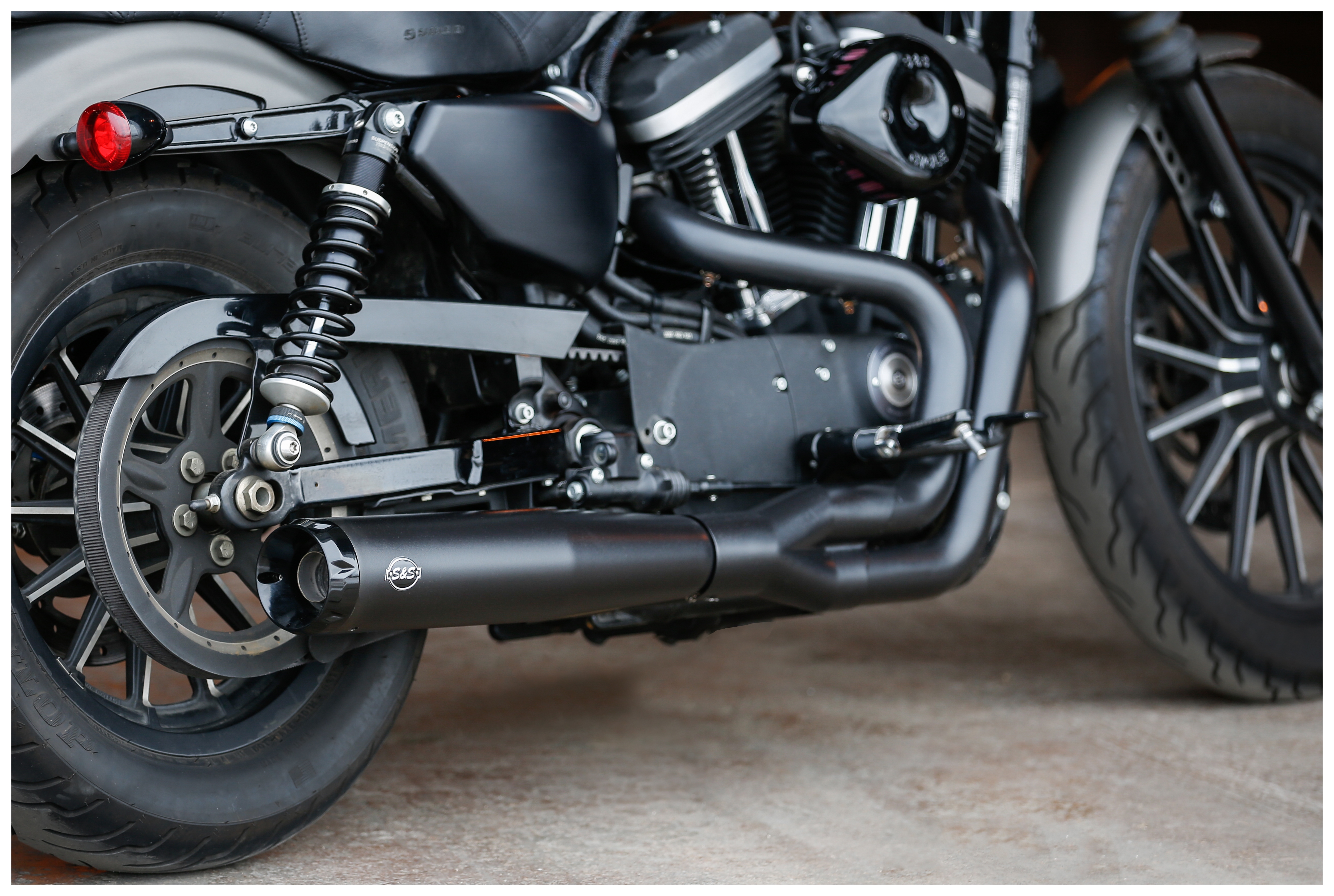 SportsBikeShop S&S Cycle SuperStreet 2-Into-1 Exhaust For Harley