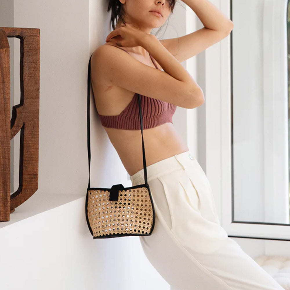 Bembien - Sac Paola - Raphia Noir