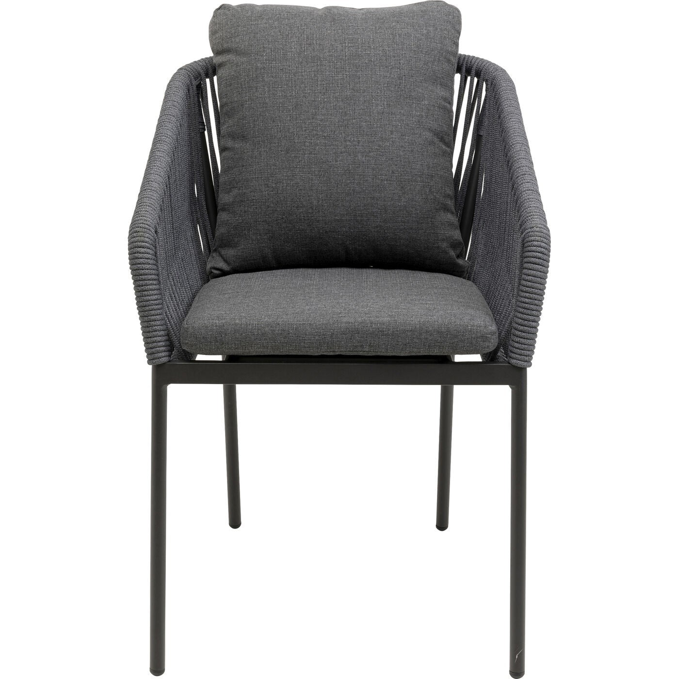 Kare Design Cyprus tuinstoel met armleuningen - grijs