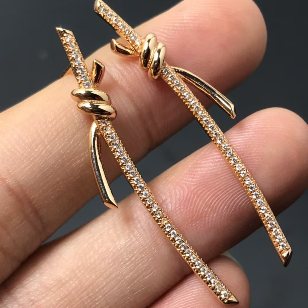 Tiffany Knot Drop Earrings - Original Replica Club