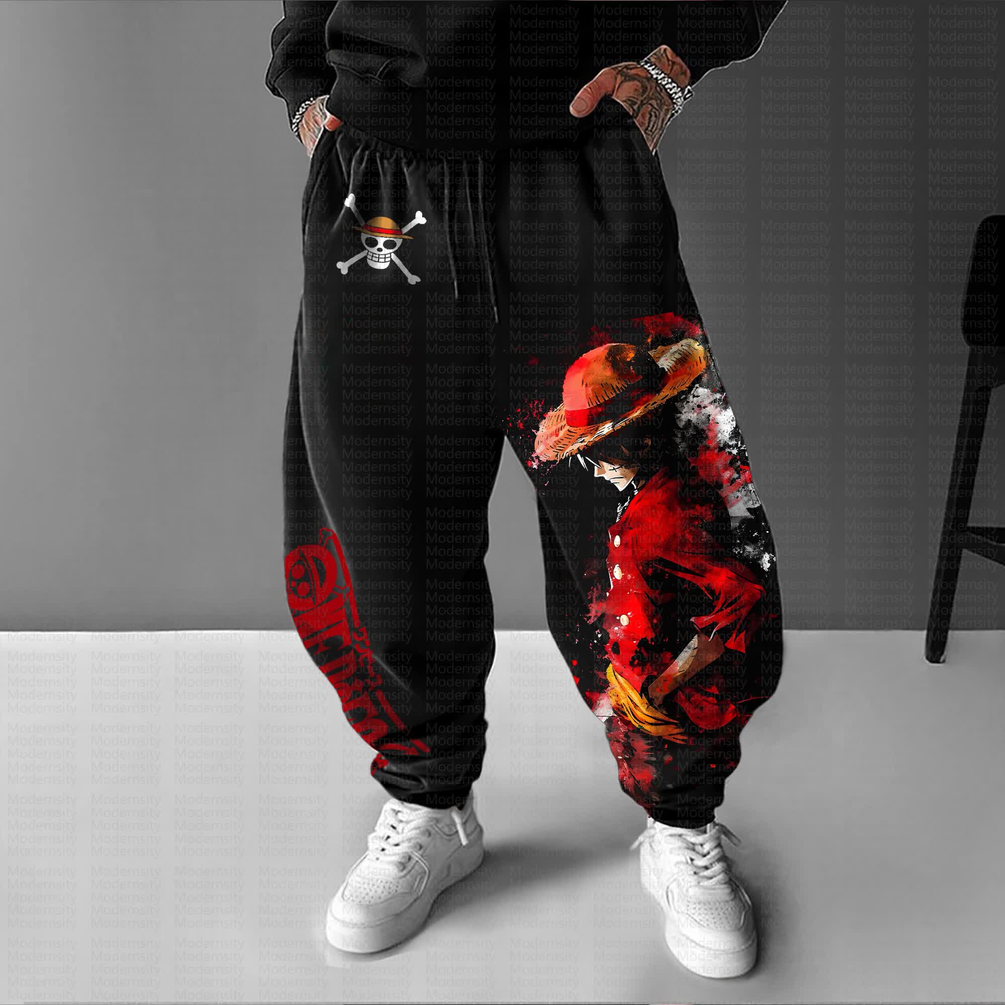 Unisex “Comicssoul”Anime Printed Gift Oversized Regular Athletic Pants