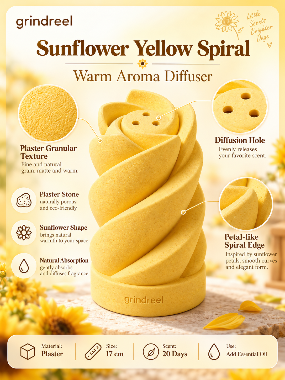 grindreel Sunflower Yellow Diffuser