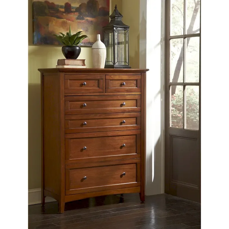 Simply Solid Aiden 6-Piece Queen Bedroom Set in Solid Wood