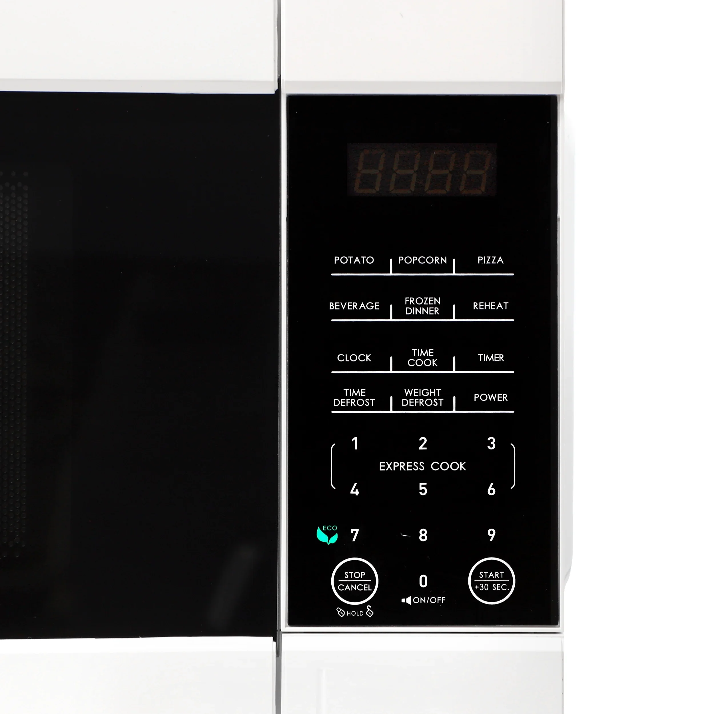 Galanz 1.1 cu ft 1000W Countertop Microwave Oven in White with One Touch Express Cooking