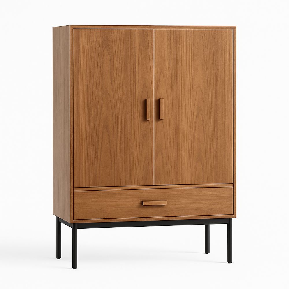 Armario Almacenamiento Madera Marrón 150x90x40 cm Para Sala de Estar