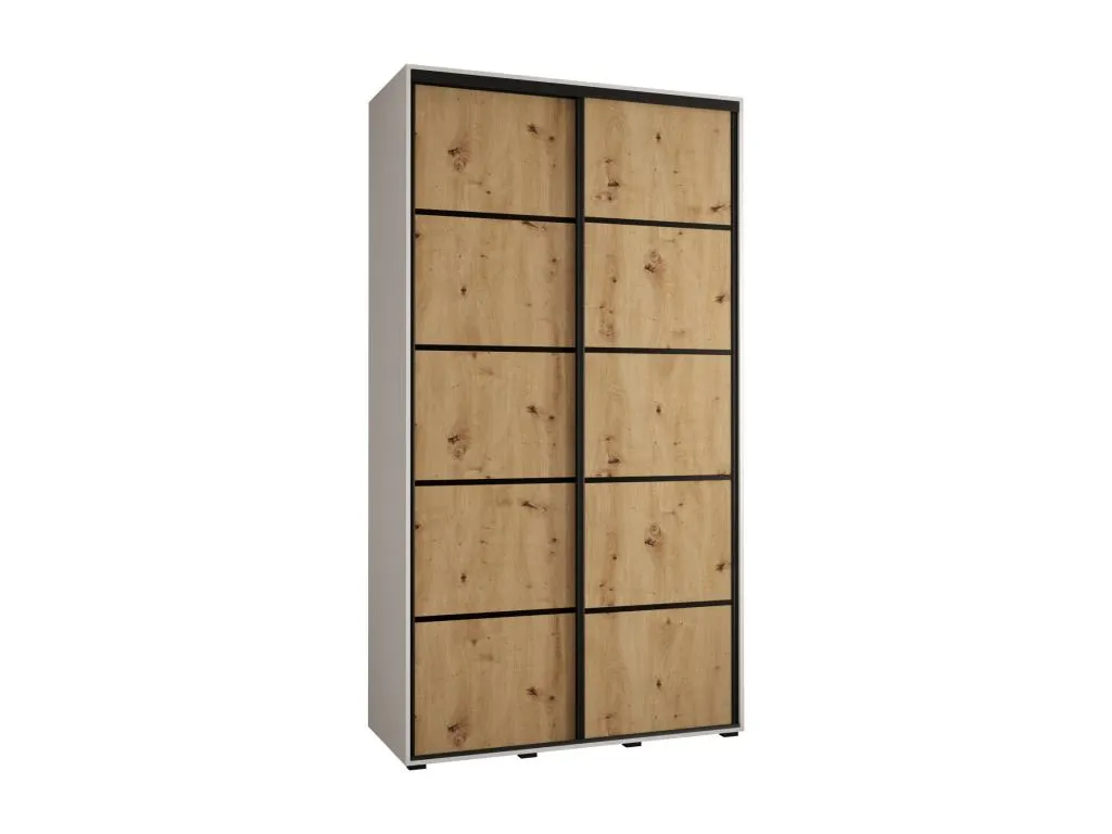 ARMARIO Boverdeco 4 DE PUERTAS CORREDERAS 235.2/140/60 2 puertas (Blanco/Artisan/Negro)