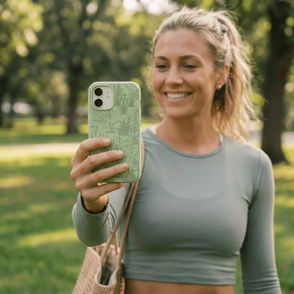 Sage Green Green Oasis iPhone 17 Case
