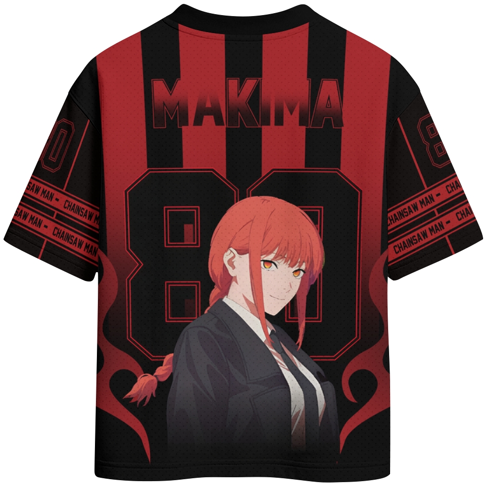 Chainsaw Man Crew Neck Football Jersey