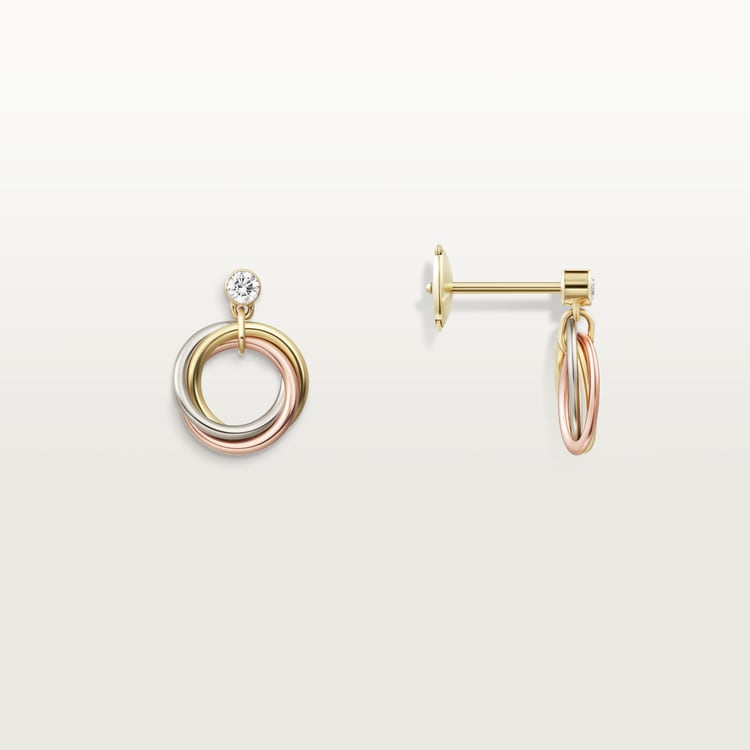 Replicate Trinity earrings, brilliant-cut diamonds(1:1 replica) - Original Replica Club