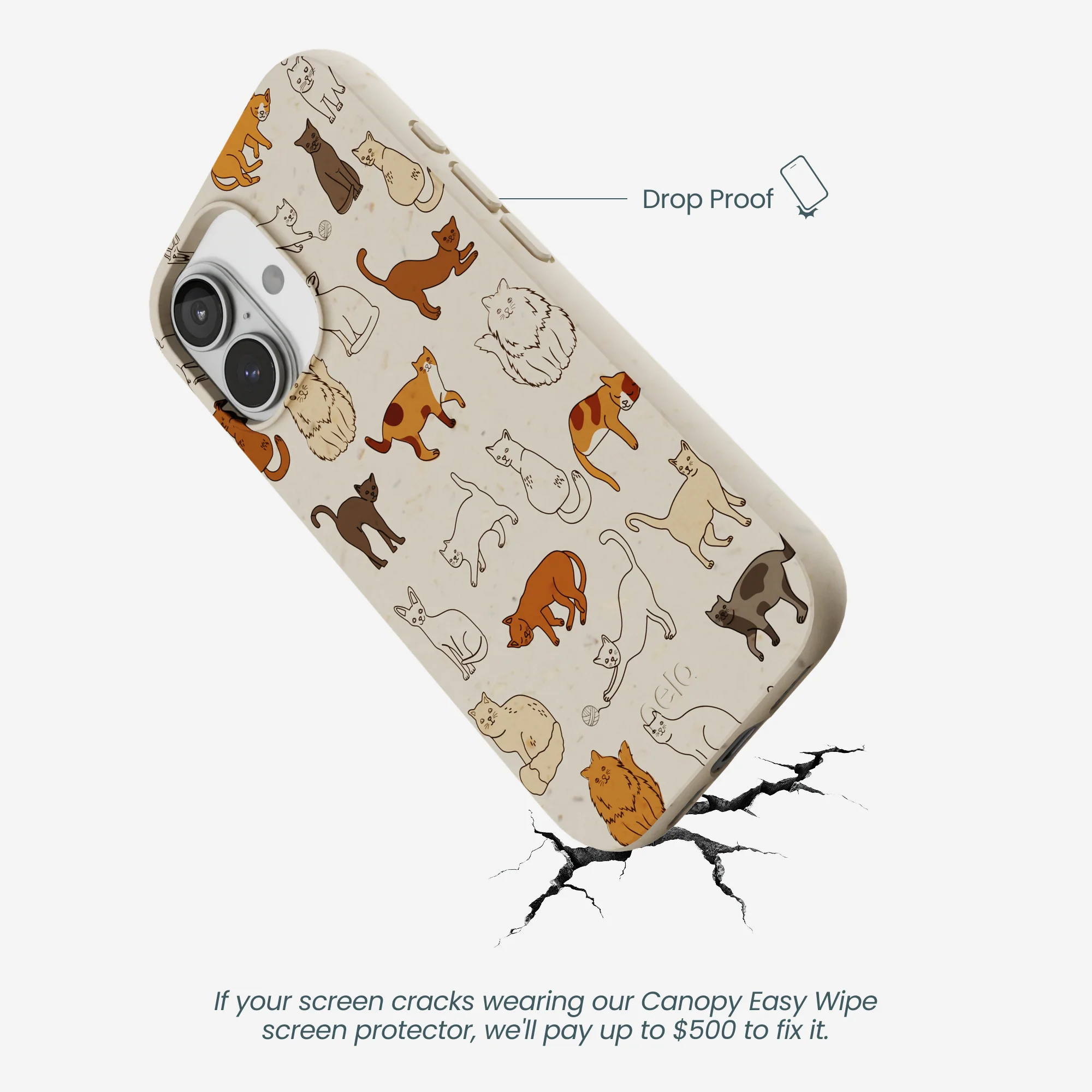 London Fog Kitty Cats iPhone 17 Case