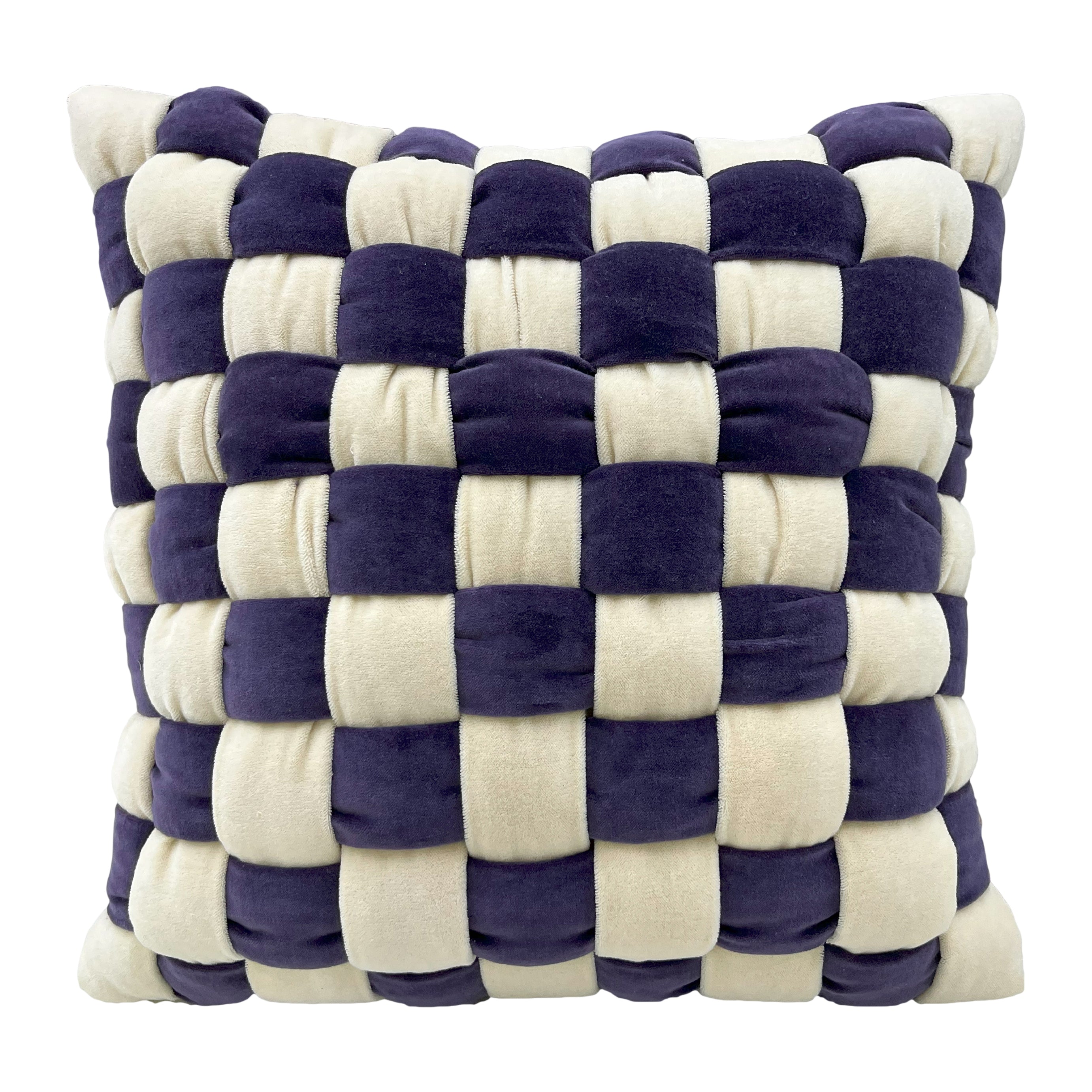 Blokker Knitt Sierkussen 50 x 50 cm - Paars