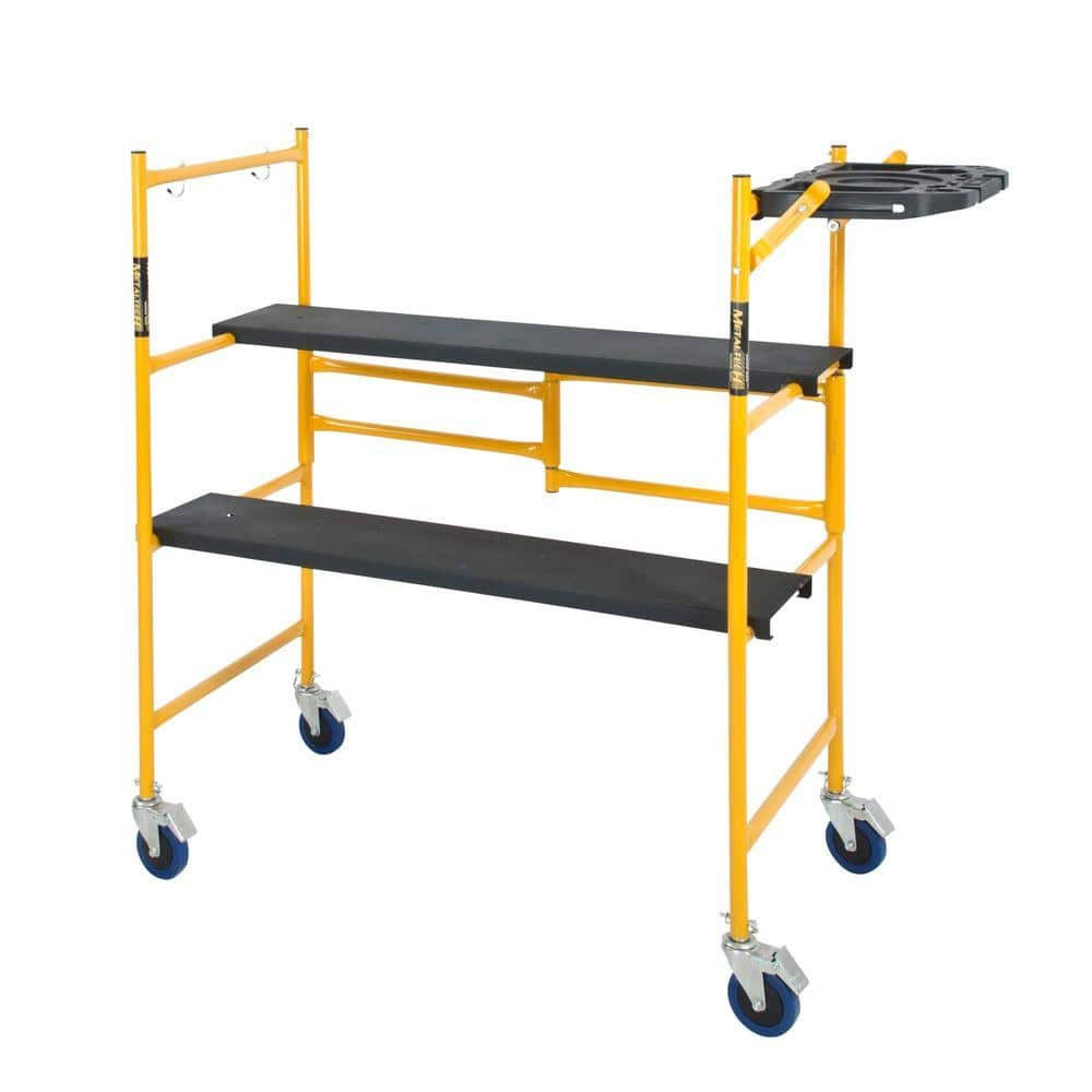 Metaltech Imcnat 4 x 2 ft. Mini Rolling Scaffold 500 lb. Load Capacity