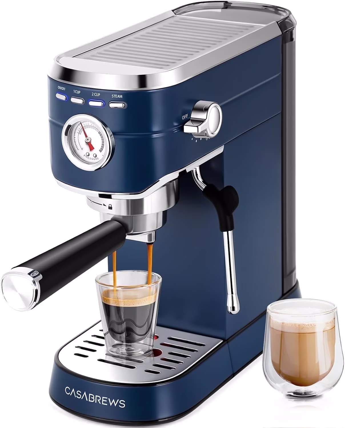 CASABREWS CM5418 20-Bar Espresso Machine and Coffee Maker, Silver - Image 7