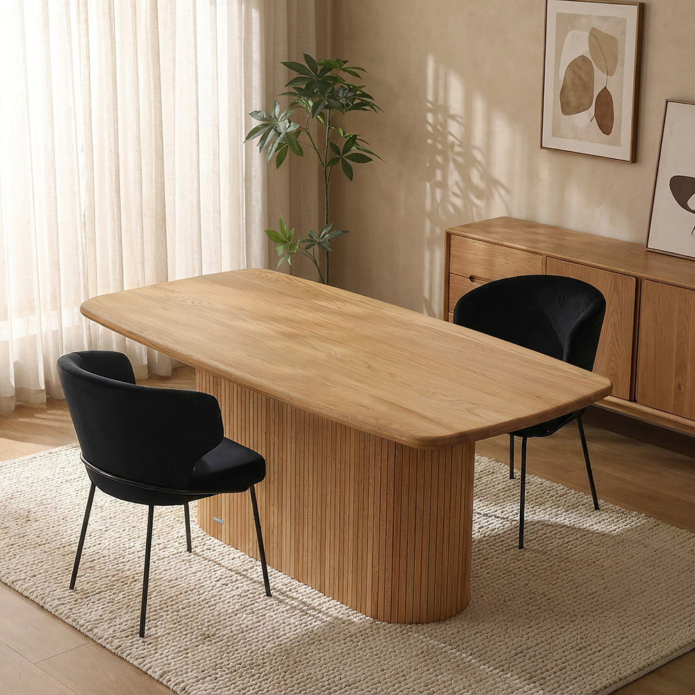 HOME DELUXE Rabos Eiken Eettafel - 160 x 900 cm - Natuur