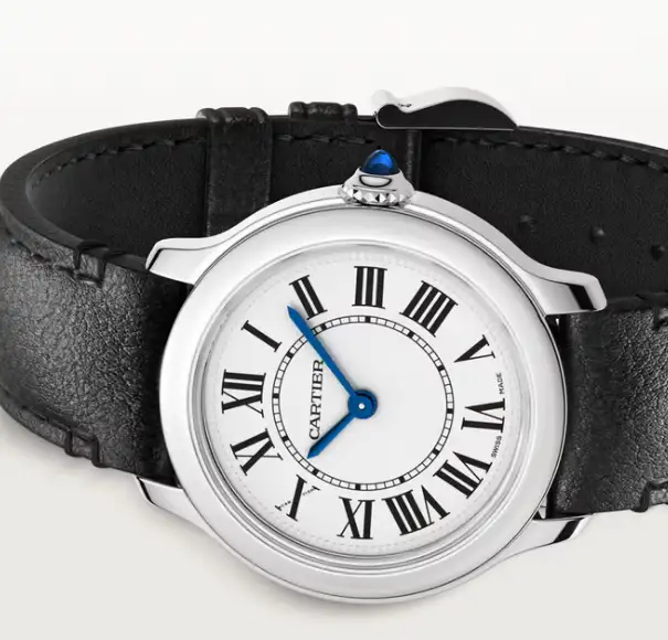 Cartier Ronde Must Women Quartz Silver Calf Watch WSRN0030