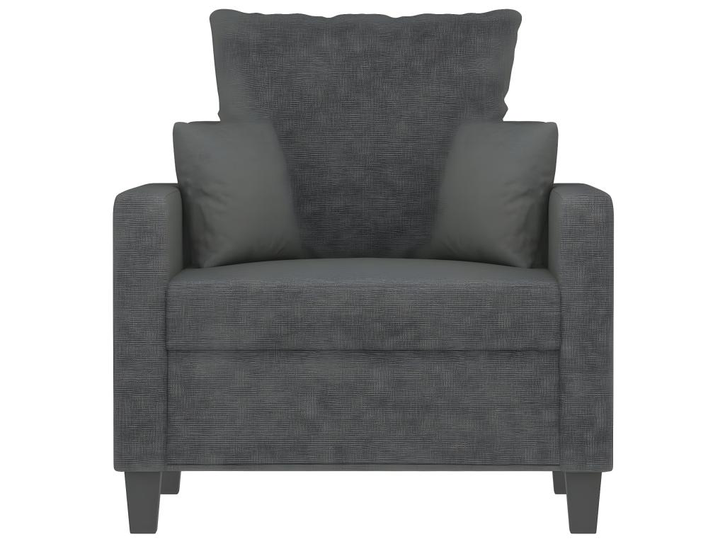 Sillón Gris Oscuro 60 cm Tela