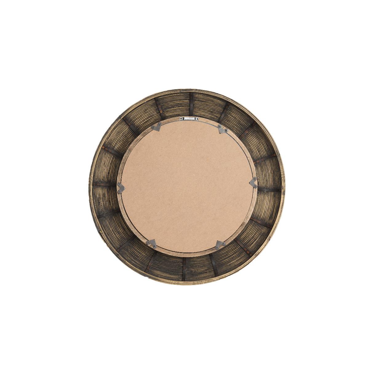 Light & Living - Piedre spiegel Ø71x4,5 cm - rotan bruin