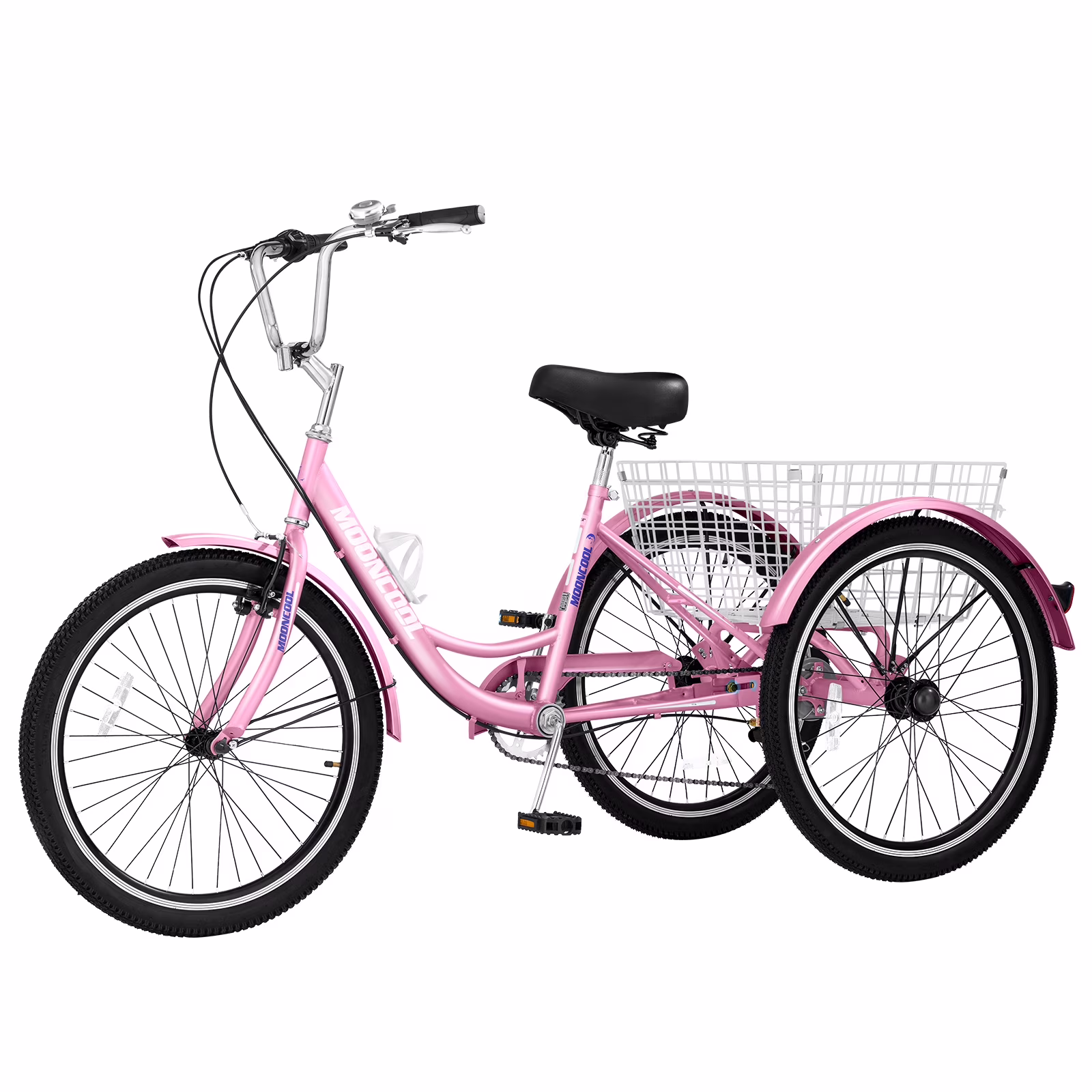 FICISOG 7 Speed Adult Tricycle for Women, 20/24/26 Inch Adult Trike with Basket, 3 Wheel Bikes for Adults Seniors, Cruise Trike for Shopping Picnic - Image 3