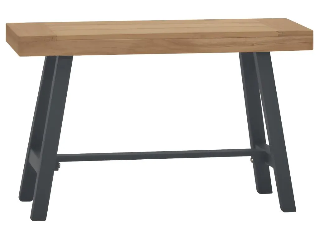 Banco compacto de teca maciza 80 cm xre1736769