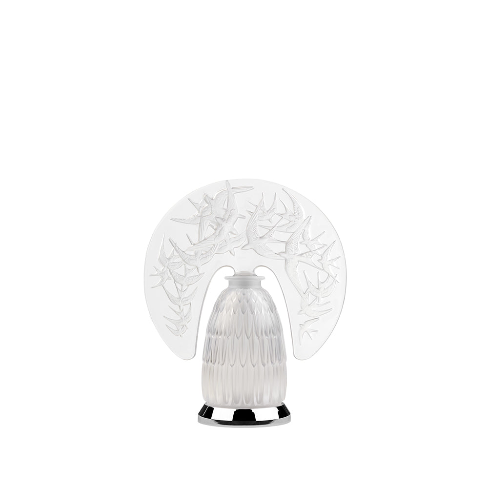 LAMPE HIRONDELLES - CRISTAL INCOLORE, FINITION CHROMÉ