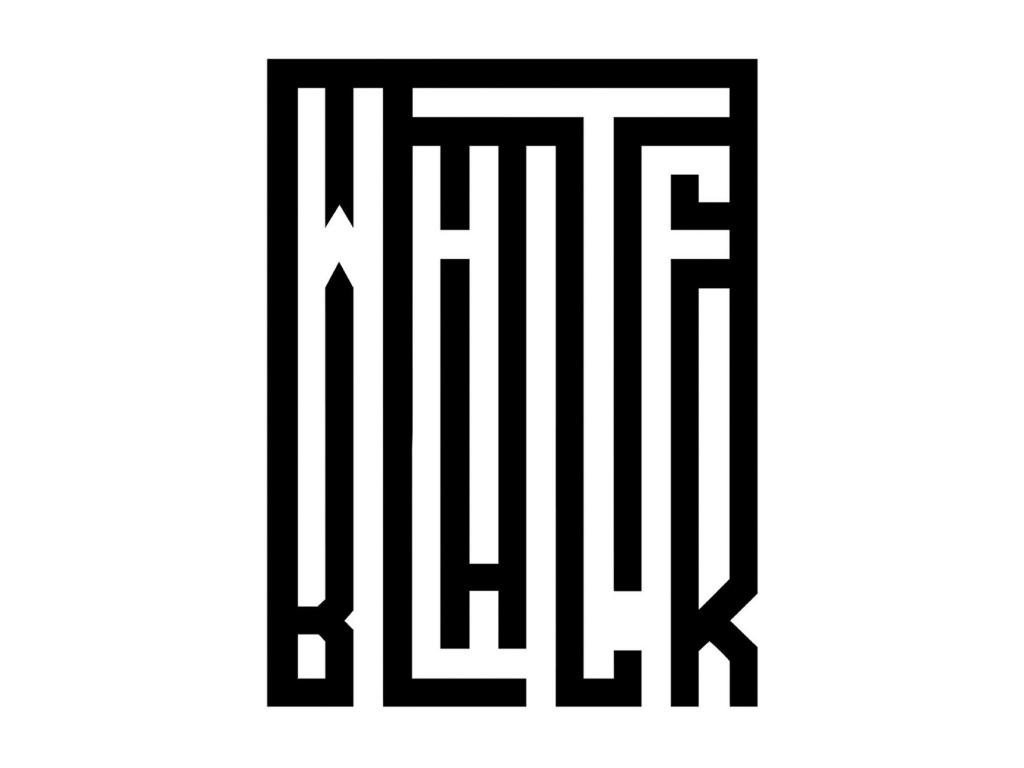 Decoración de Metal White Black 1, Negro, 50x1,5x66 cm, Tucasago