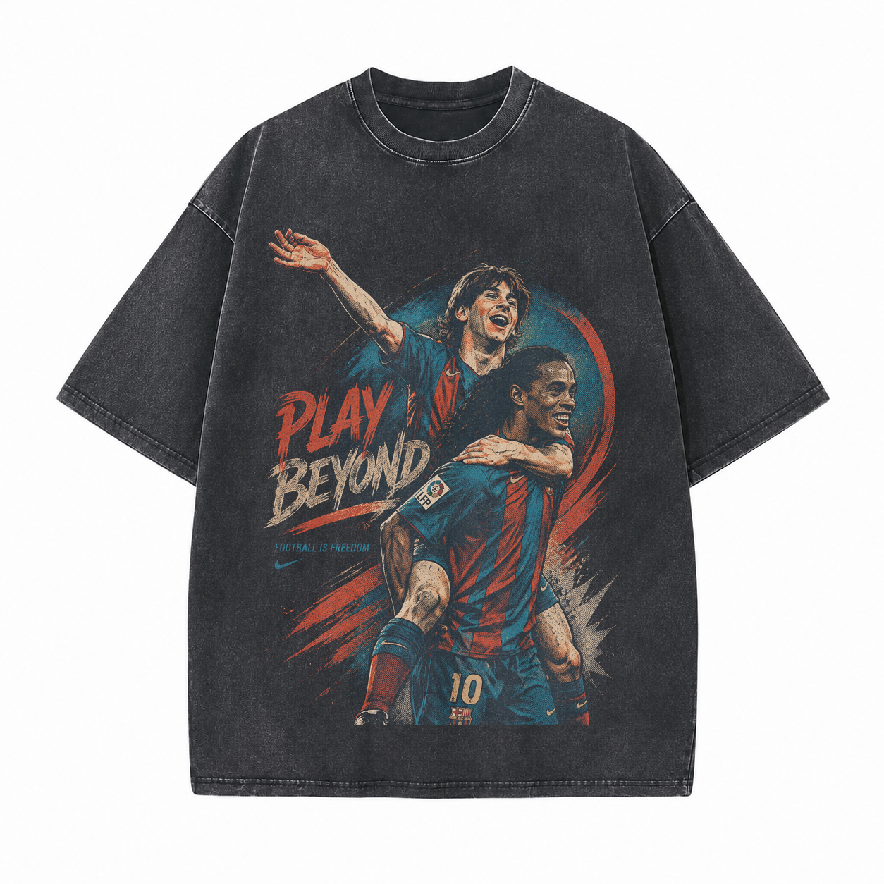 Play Beyond Printed Unisex Washed T-Shirt