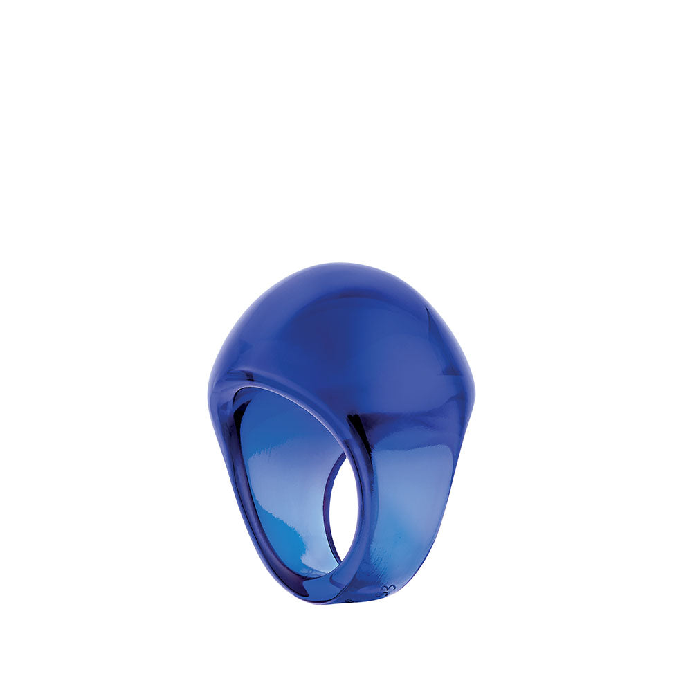 BAGUE CABOCHON - CRISTAL BLEU CAP FERRAT