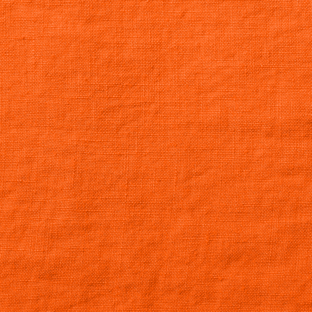 Taie d'oreiller en lin lavé - Orange Zeste
