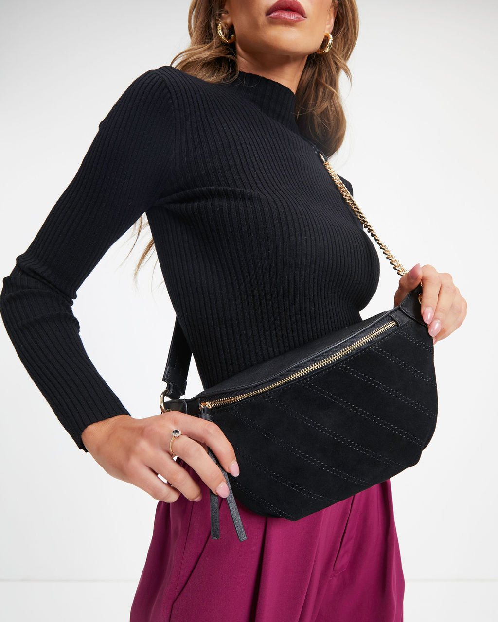 Camila Belt Bag - Black - Se7enfashion